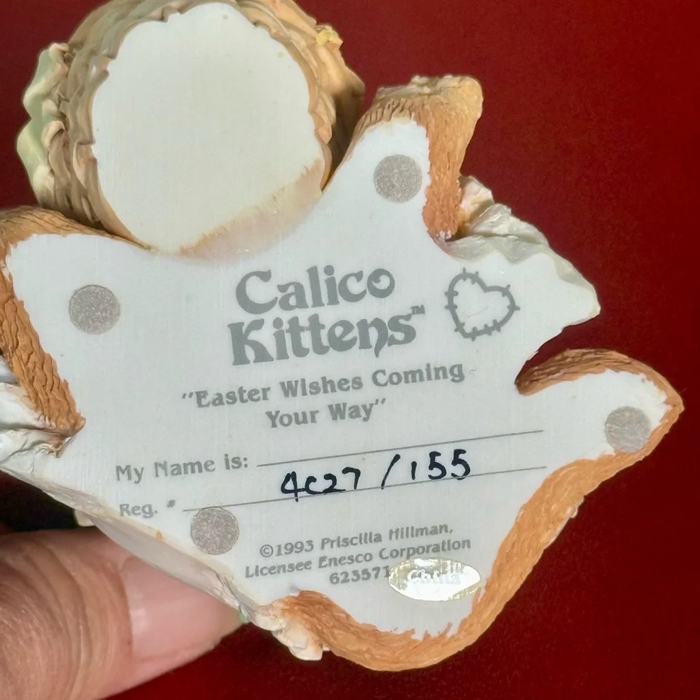 VTG ~ Enesco Calico Kittens figurine called 